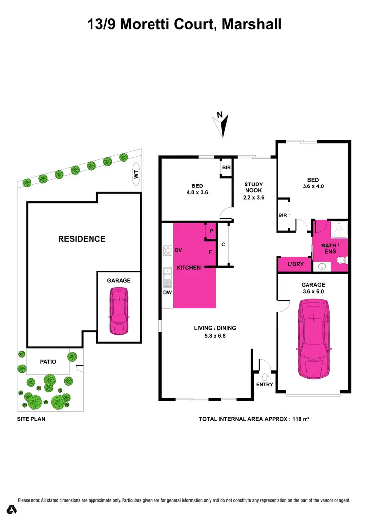 Floorplan of Homely unit listing, 13/9 Moretti Court, Marshall VIC 3216