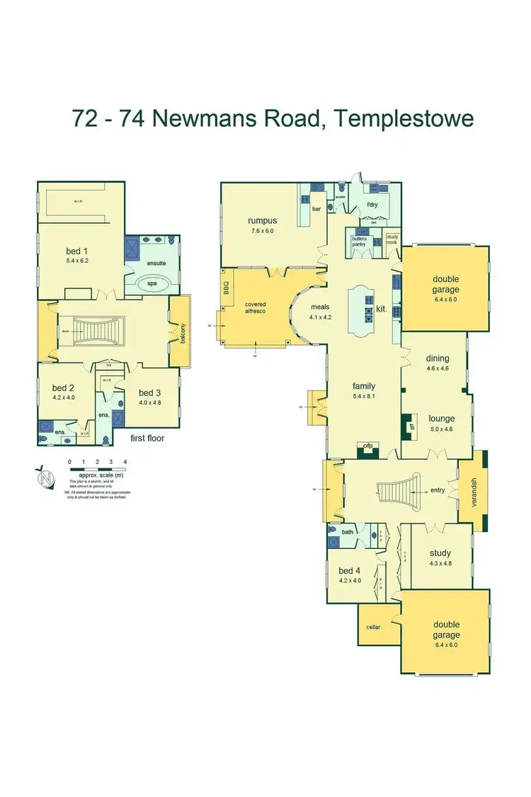 Floorplan of Homely house listing, 72-74 Newmans Road, Templestowe VIC 3106