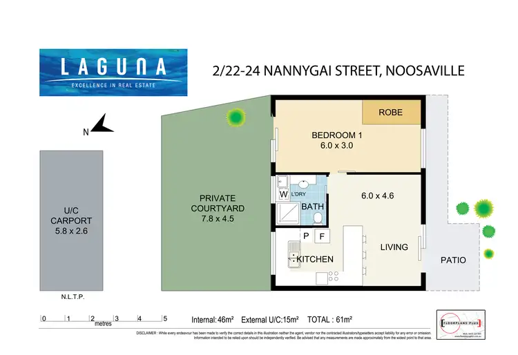 Floorplan of Homely unit listing, 2/22-24 Nannygai Street, Noosaville QLD 4566
