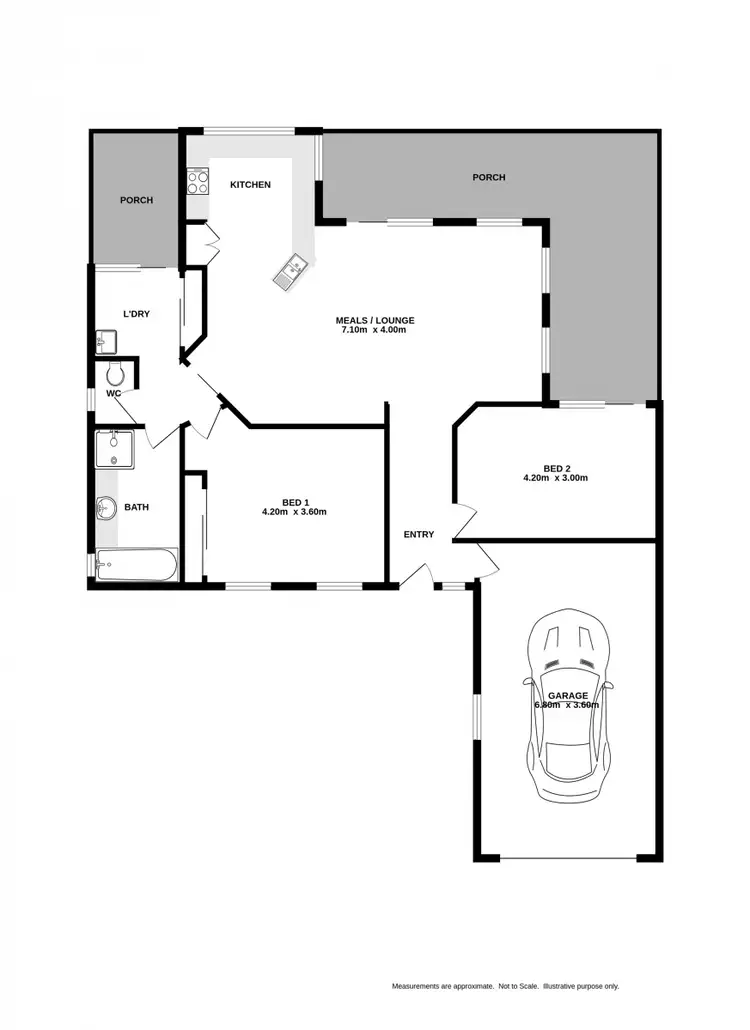Floorplan of Homely house listing, 5 McHarg Place, Beechworth VIC 3747