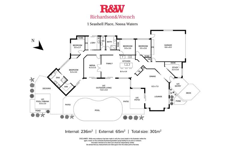 Floorplan of Homely house listing, 1 Seashell Place, Noosaville QLD 4566