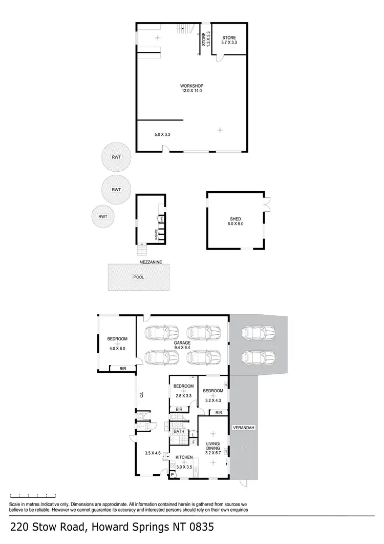 Floorplan of Homely house listing, 220 Stow Road, Howard Springs NT 835