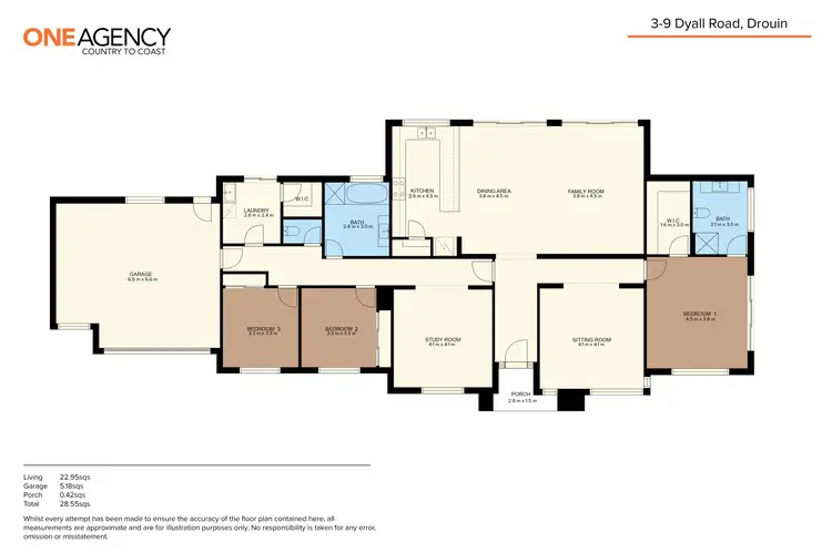 Floorplan of Homely house listing, 3/9 Dyall Road, Drouin VIC 3818