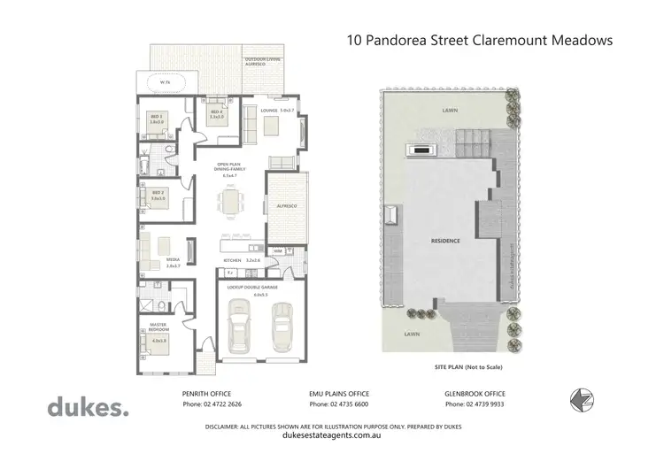 Floorplan of Homely house listing, 10 Pandorea Street, Claremont Meadows NSW 2747