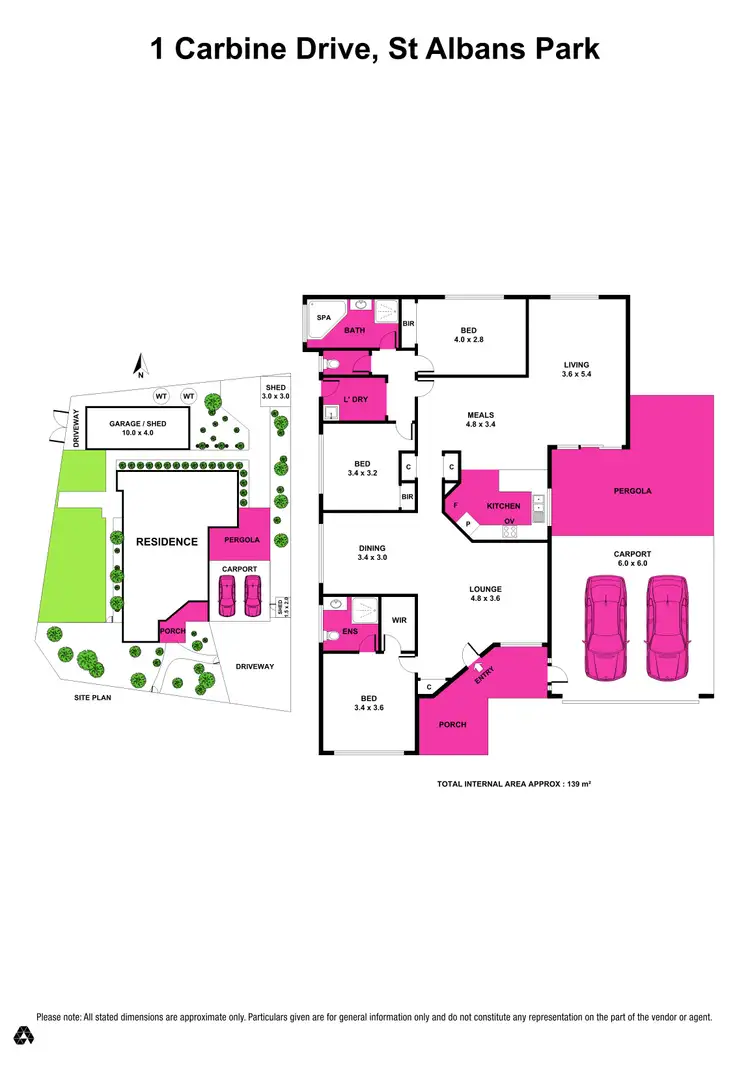 Floorplan of Homely house listing, 1 Carbine Drive, St Albans Park VIC 3219
