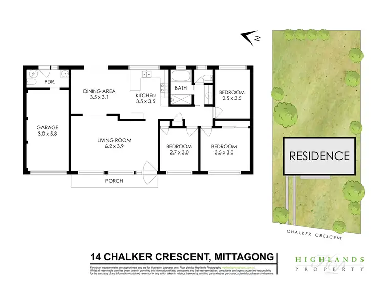 Floorplan of Homely house listing, 14 Chalker Crescent, Mittagong NSW 2575