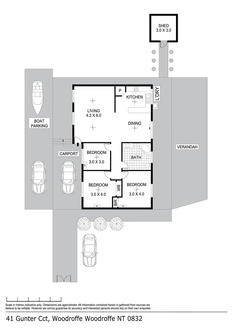 Floorplan of Homely house listing, 41 Gunter Circuit, Woodroffe NT 830