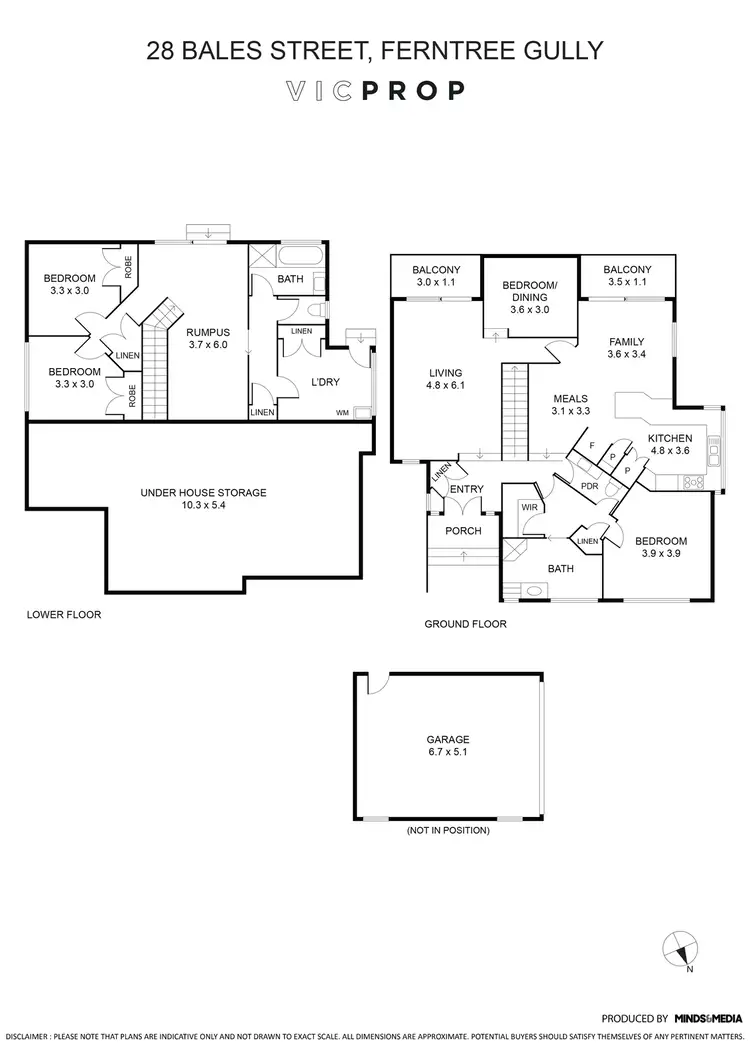 Floorplan of Homely house listing, 28 Bales Street, Ferntree Gully VIC 3156