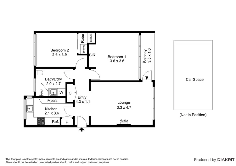 Floorplan of Homely apartment listing, 4/10 Vautier Street, Elwood VIC 3184