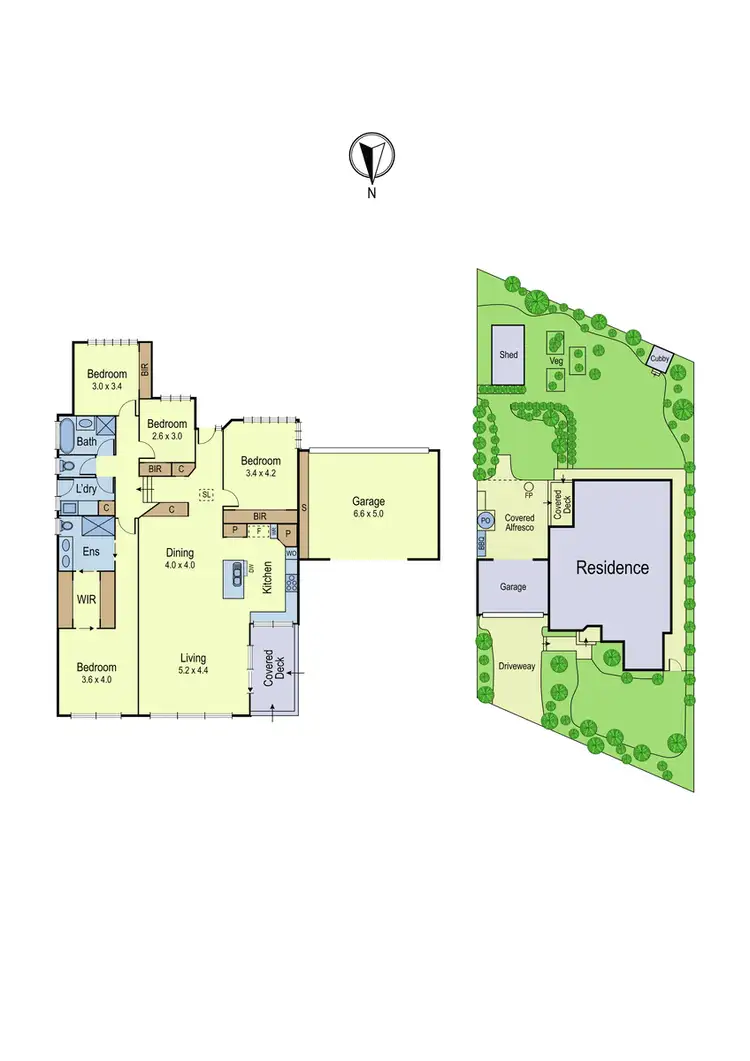 Floorplan of Homely house listing, 6 St Clems Street, St Helena VIC 3088