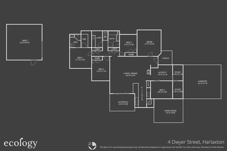 Floorplan of Homely house listing, 4 Dwyer Street, Harlaxton QLD 4350