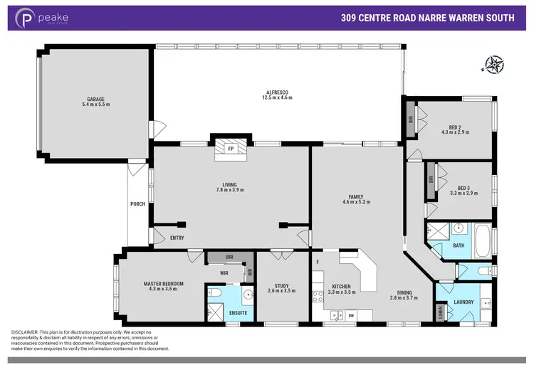 Floorplan of Homely house listing, 309 Centre Road, Narre Warren South VIC 3805