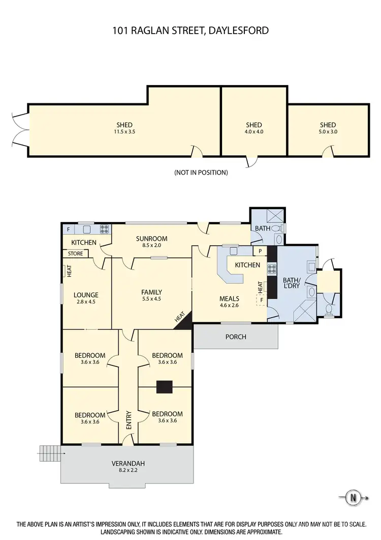 Floorplan of Homely house listing, 101 Raglan Street, Daylesford VIC 3460