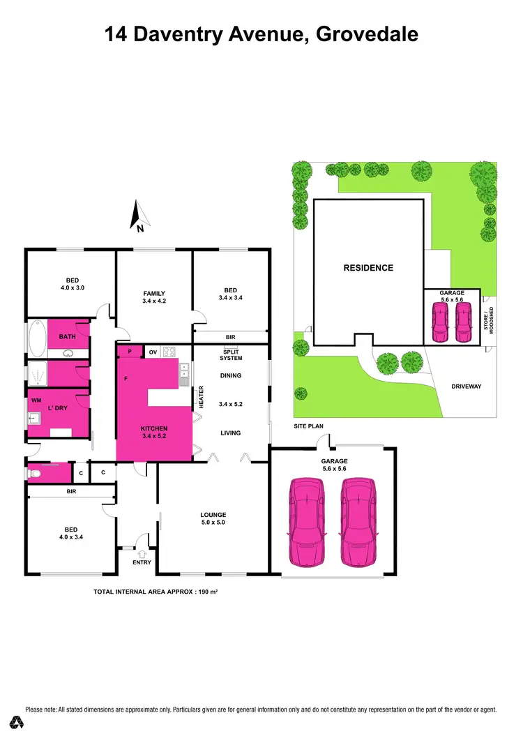 Floorplan of Homely house listing, 14 Daventry Avenue, Grovedale VIC 3216