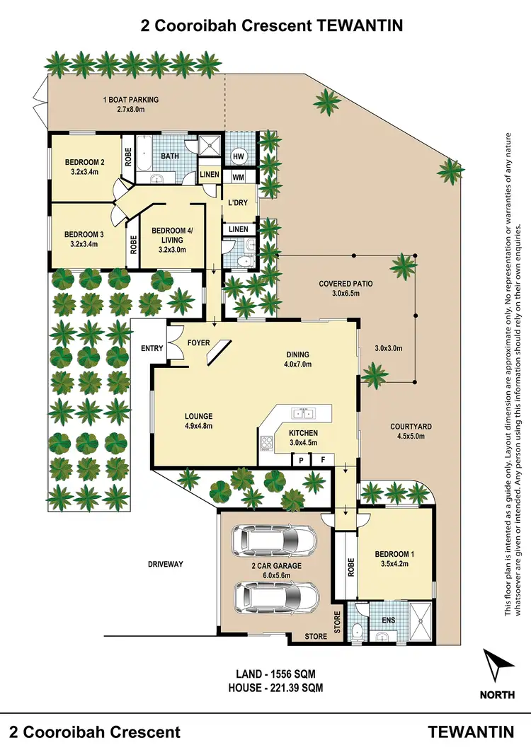 Floorplan of Homely house listing, 2 Cooroibah Crescent, Tewantin QLD 4565