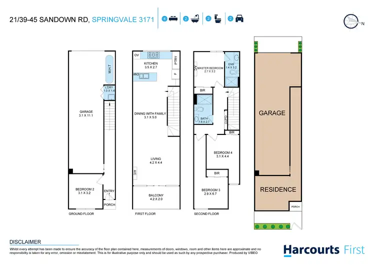 Floorplan of Homely townhouse listing, 5 Acacia Mews, Springvale VIC 3171