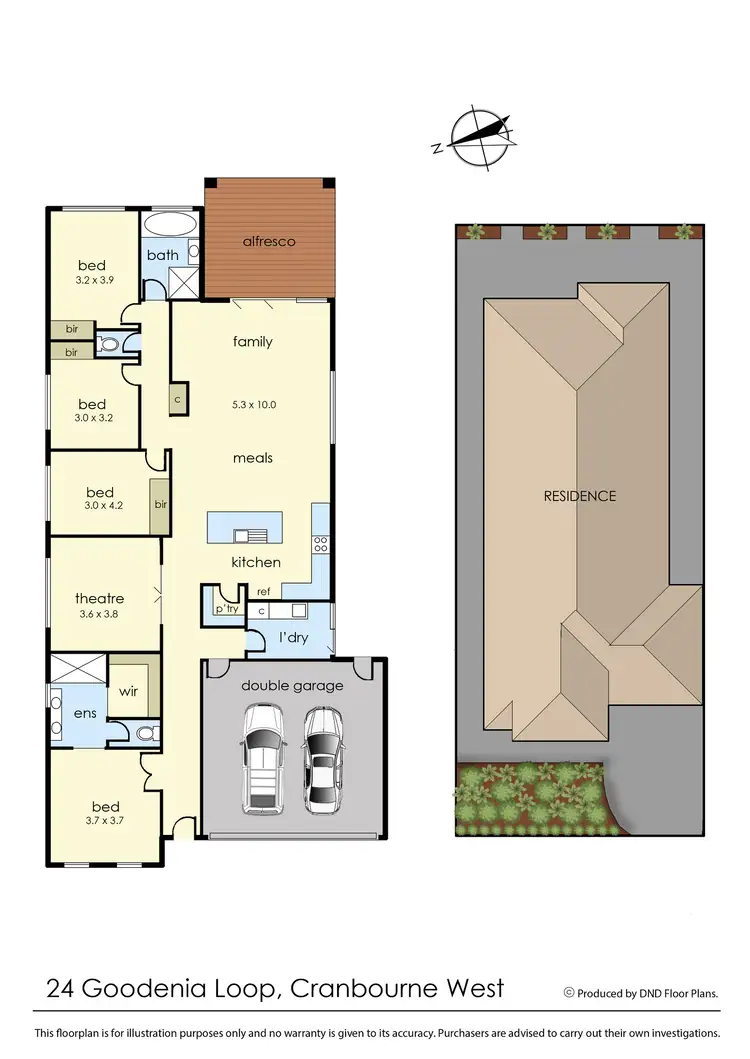 Floorplan of Homely house listing, 24 Goodenia Loop, Cranbourne West VIC 3977