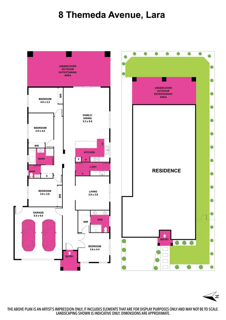 Floorplan of Homely house listing, 8 Themeda Avenue, Lara VIC 3212