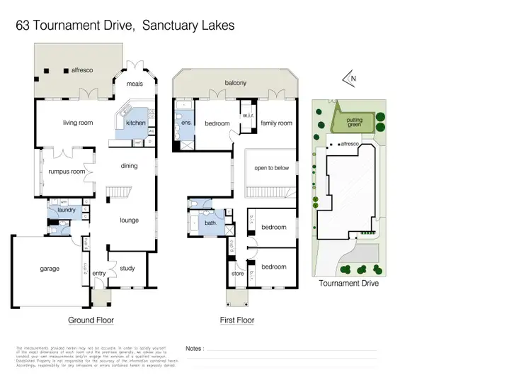 Floorplan of Homely house listing, 63 Tournament Drive, Sanctuary Lakes VIC 3030