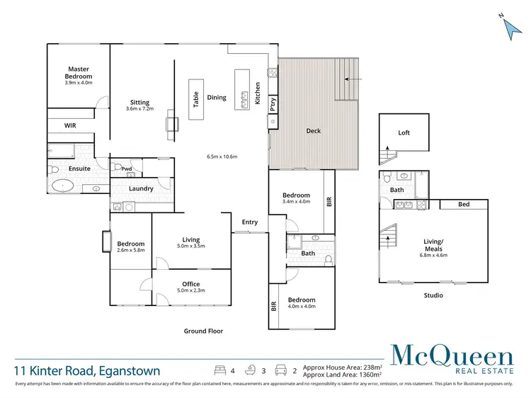 Floorplan of Homely house listing, 11 Kinter Road, Eganstown VIC 3461