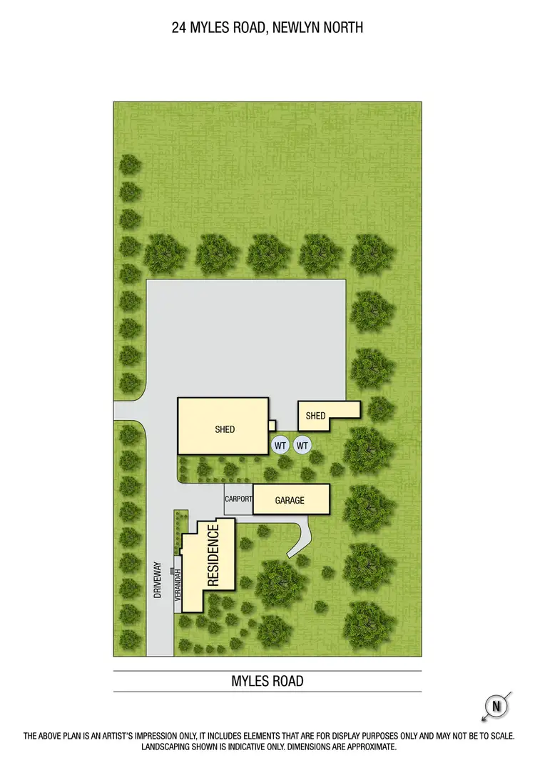 Floorplan of Homely house listing, 24 Myles Road, Newlyn North VIC 3364