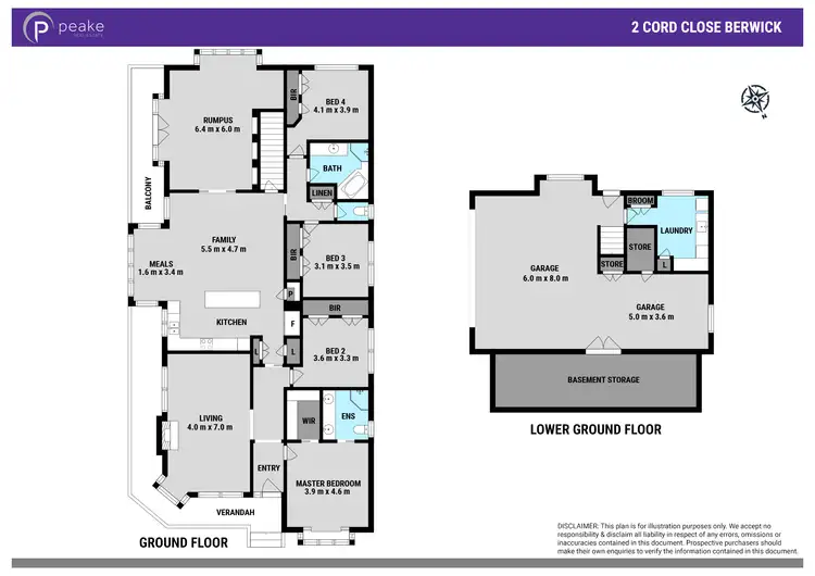 Floorplan of Homely house listing, 2 Cord Close, Berwick VIC 3806