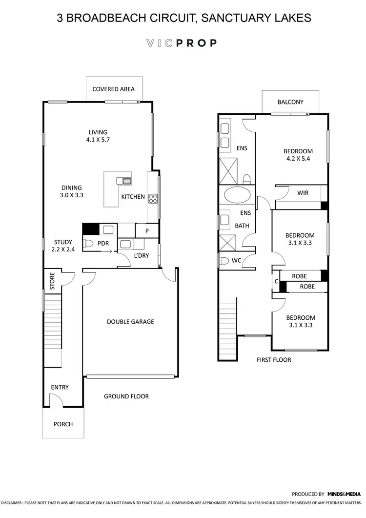 Floorplan of Homely townhouse listing, 3 Broadbeach Circuit, Sanctuary Lakes VIC 3030