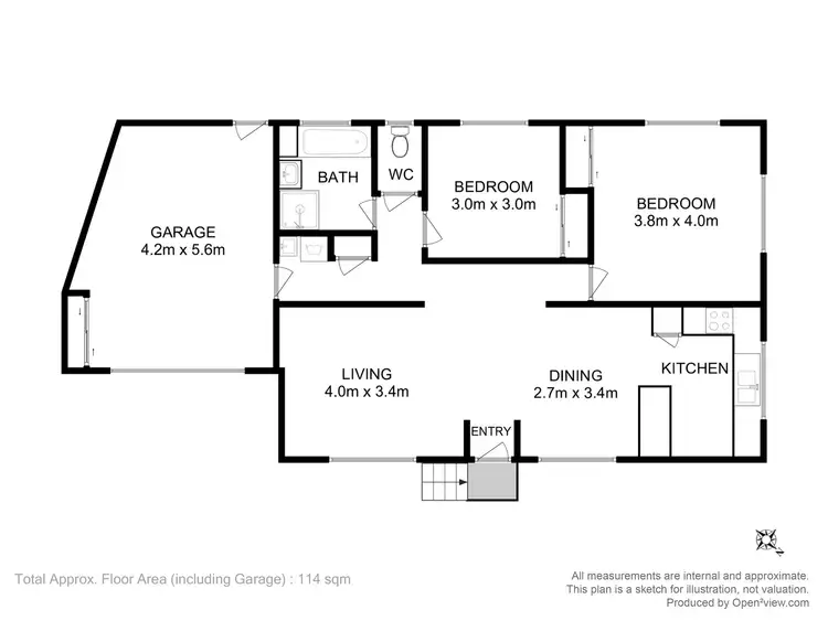 Floorplan of Homely house listing, 2A Ebden Street, Claremont TAS 7011