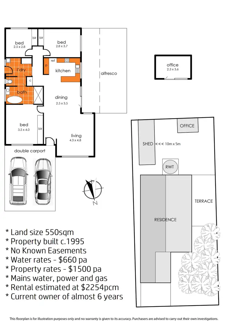 Floorplan of Homely house listing, 11 Clairmont Close, Somerville VIC 3912