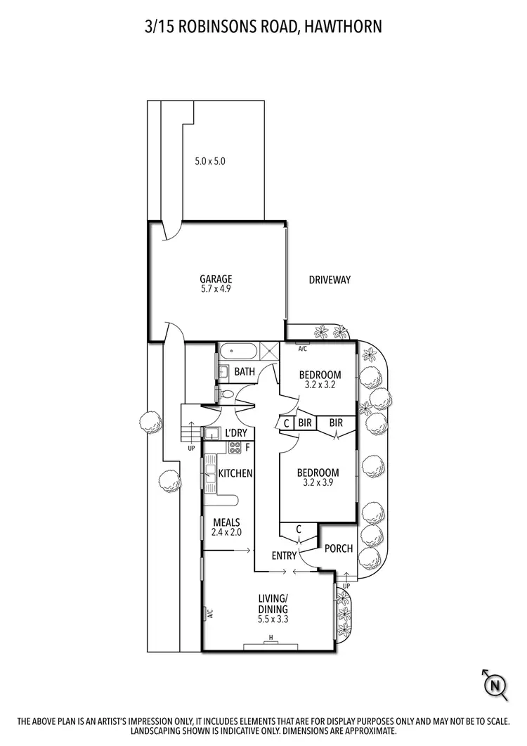 Floorplan of Homely unit listing, 3/15 Robinson Road, Hawthorn VIC 3122