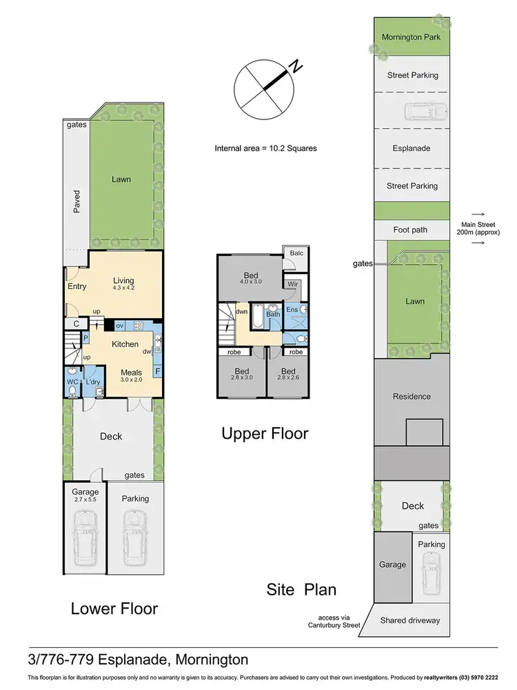 Floorplan of Homely apartment listing, 3/776-779 Esplanade, Mornington VIC 3931