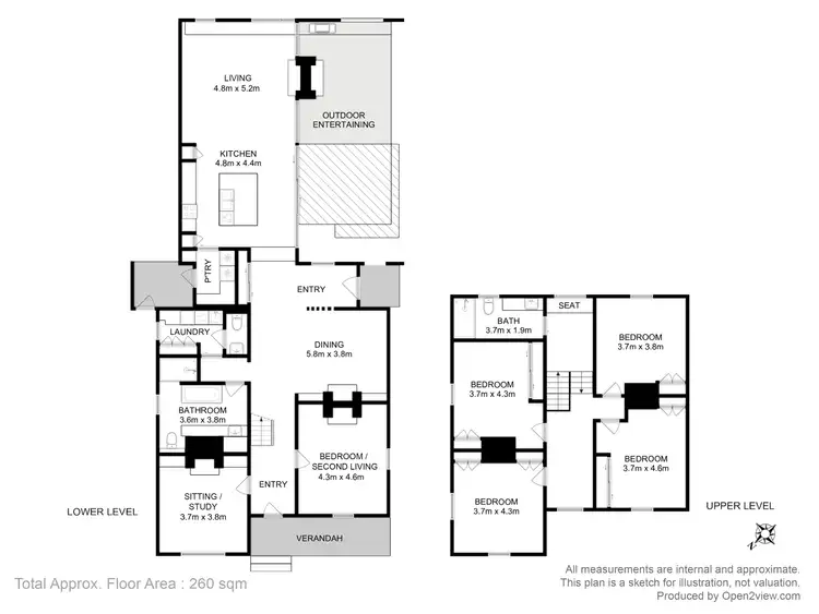 Floorplan of Homely house listing, 34 Regent Street, Sandy Bay TAS 7005