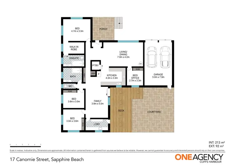 Floorplan of Homely house listing, 17 Canomie Street, Sapphire Beach NSW 2450
