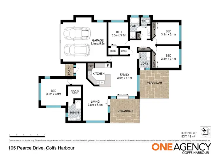 Floorplan of Homely house listing, 105 Pearce Drive, Coffs Harbour NSW 2450