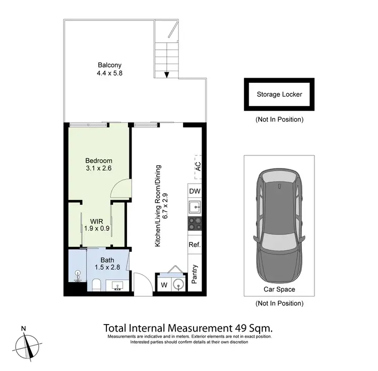 Floorplan of Homely apartment listing, G10/125 Francis Street, Yarraville VIC 3013