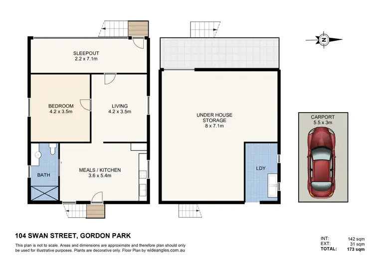 Floorplan of Homely house listing, 104 Swan Street, Gordon Park QLD 4031