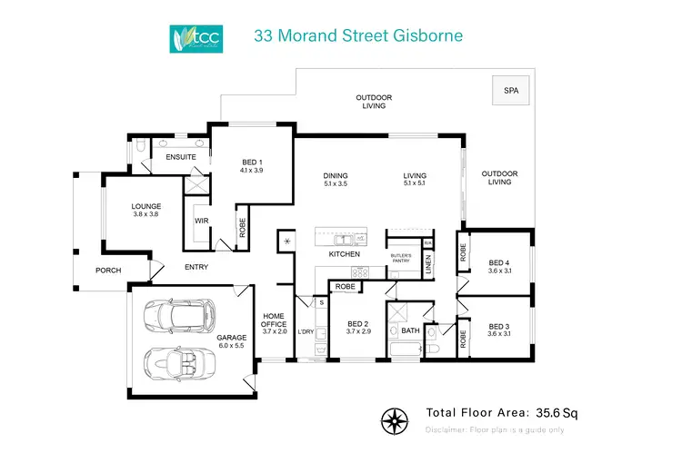 Floorplan of Homely house listing, 33 Morand Street, Gisborne VIC 3437