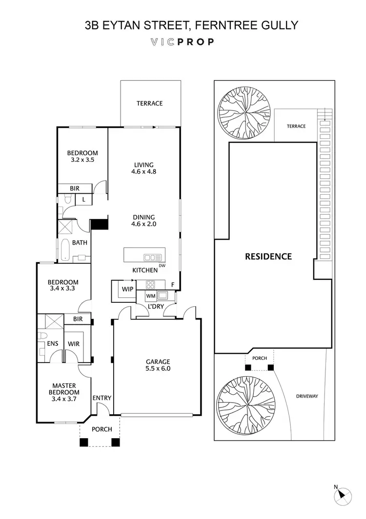Floorplan of Homely unit listing, 3B Eytan Street, Ferntree Gully VIC 3156