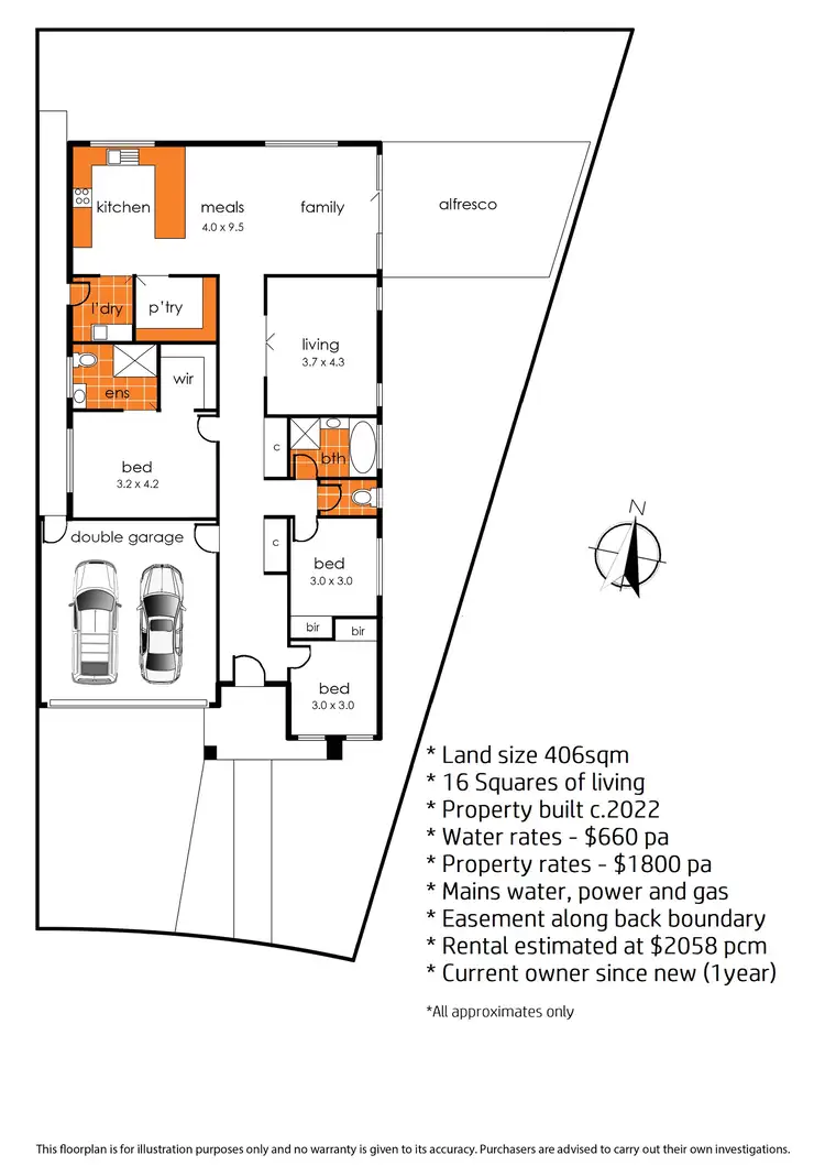 Floorplan of Homely house listing, 15 Copley Street, Cranbourne VIC 3977