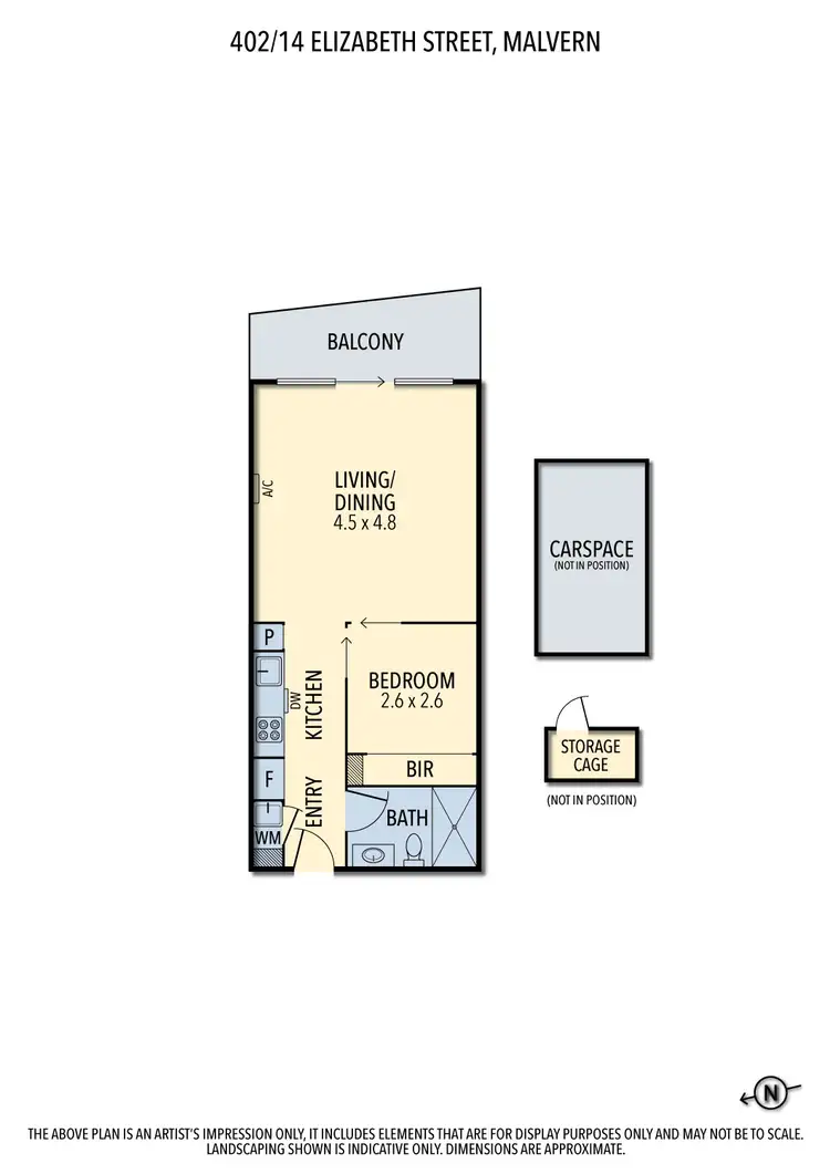 Floorplan of Homely apartment listing, 402/14 Elizabeth Street, Malvern VIC 3144