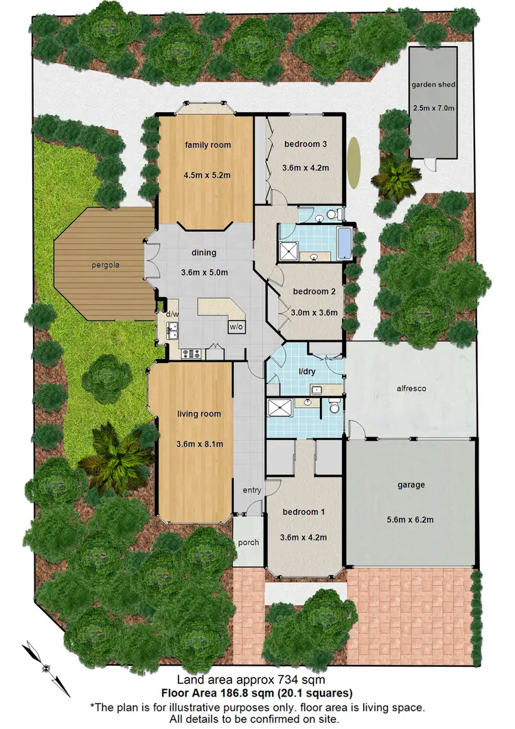 Floorplan of Homely house listing, 68 Park Boulevard, Ferntree Gully VIC 3156