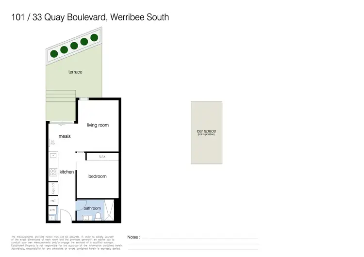 Floorplan of Homely apartment listing, 101/33 Quay Boulevard, Werribee South VIC 3030