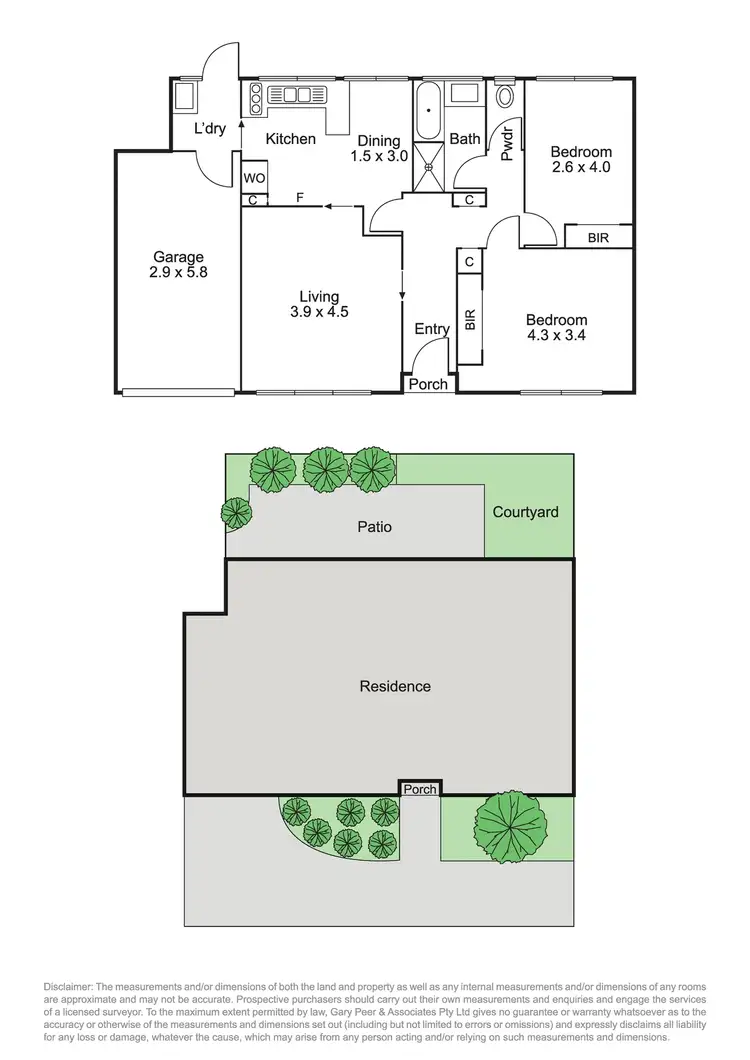 Floorplan of Homely unit listing, 2/5-7 Ames Avenue, Carnegie VIC 3163