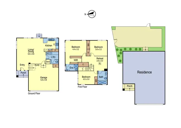 Floorplan of Homely townhouse listing, 3/21 Grove Street, Eltham VIC 3095