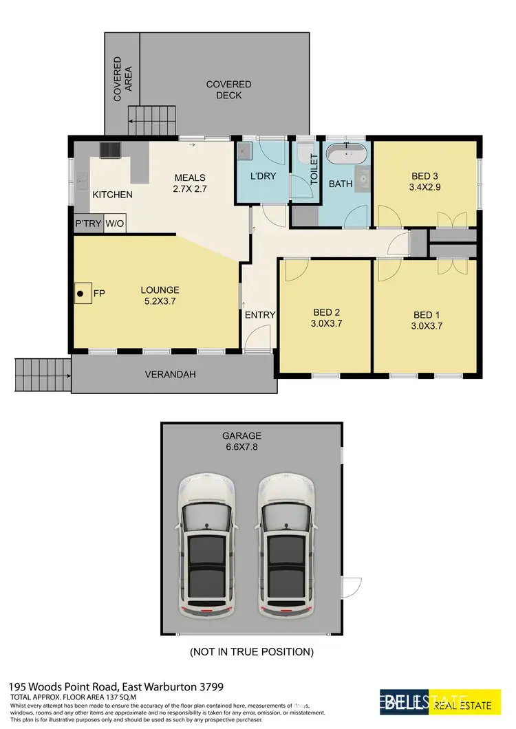 Floorplan of Homely house listing, 195 Woods Point Road, East Warburton VIC 3799