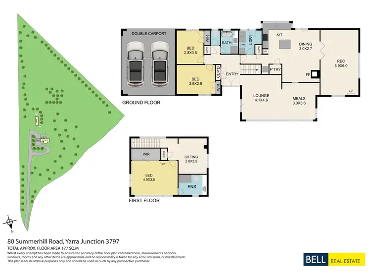 Floorplan of Homely house listing, 80 Summerhill Road, Yarra Junction VIC 3797