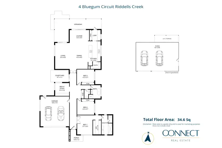 Floorplan of Homely house listing, 4 Bluegum Circuit, Riddells Creek VIC 3431