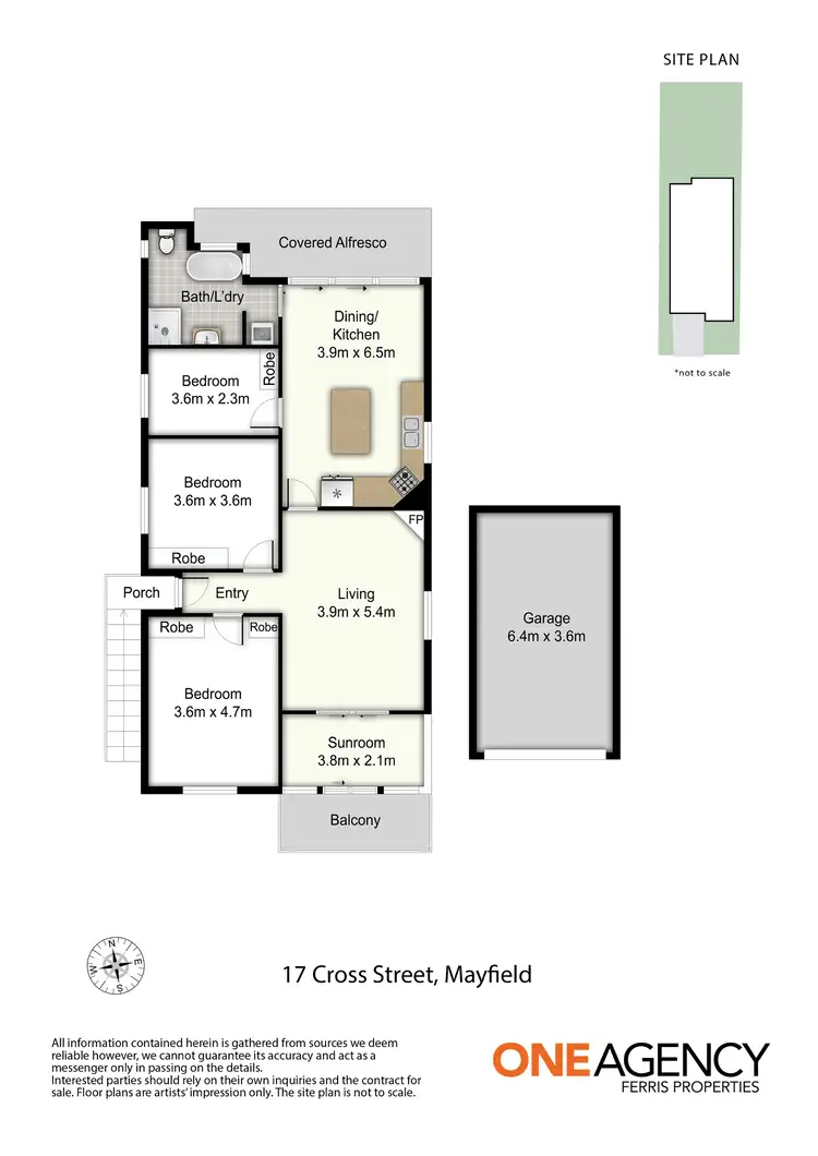 Floorplan of Homely house listing, 17 Cross Street, Mayfield NSW 2304