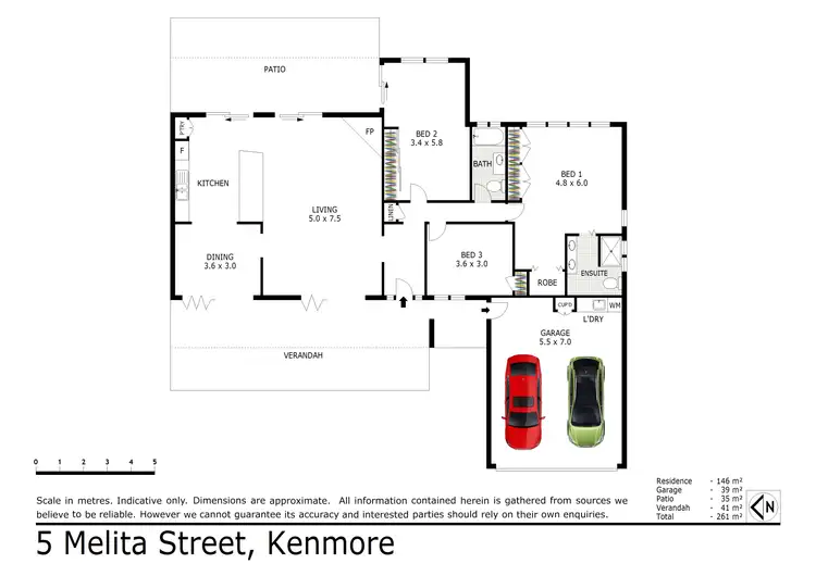 Floorplan of Homely house listing, 5 Melita Street, Kenmore QLD 4069