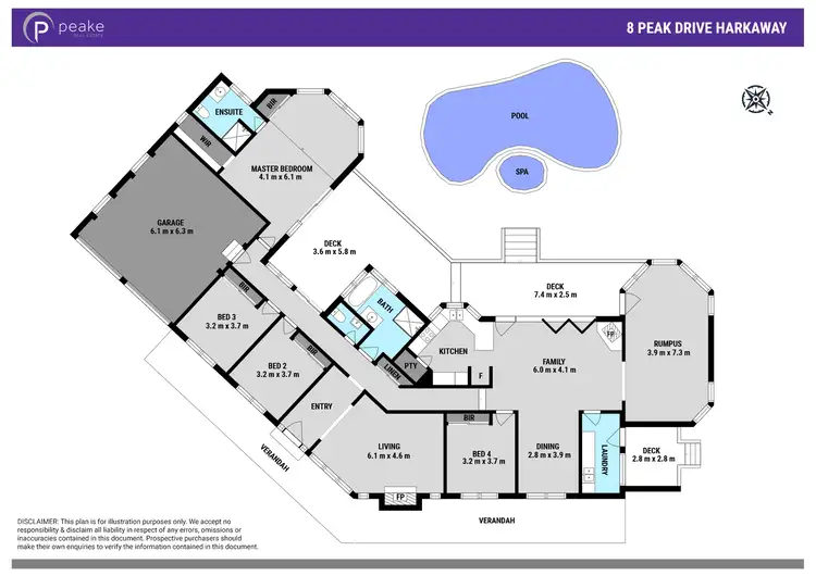 Floorplan of Homely house listing, 8 Peak Drive, Harkaway VIC 3806